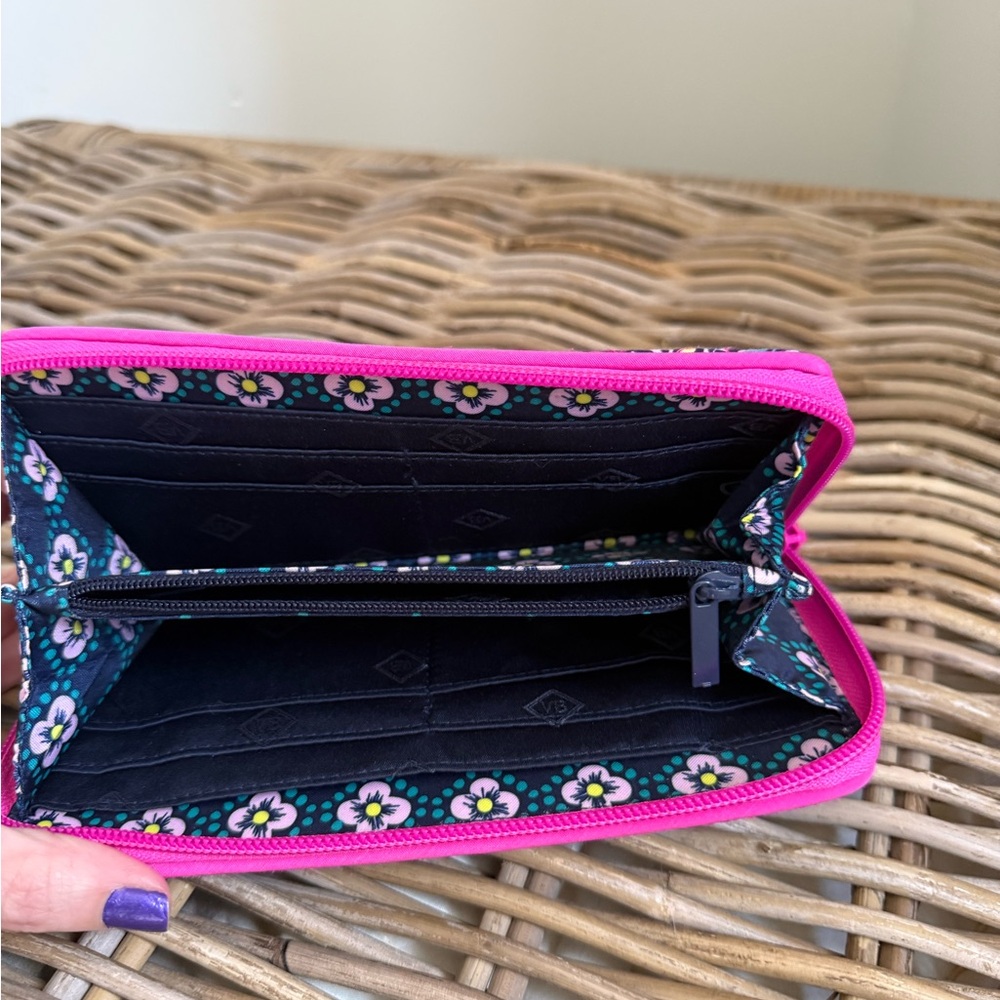 Vibrant Pink Floral Women's Wallet